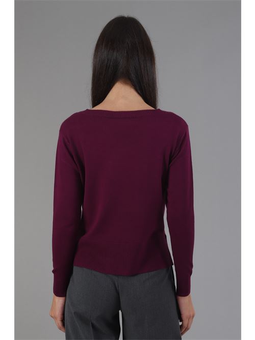 Maglia in viscosa Maida Mila Milano | M1091MELANZANA